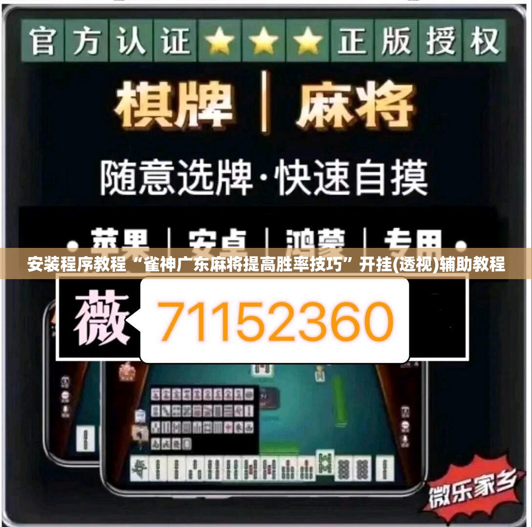 安装程序教程“雀神广东麻将提高胜率技巧”开挂(透视)辅助教程