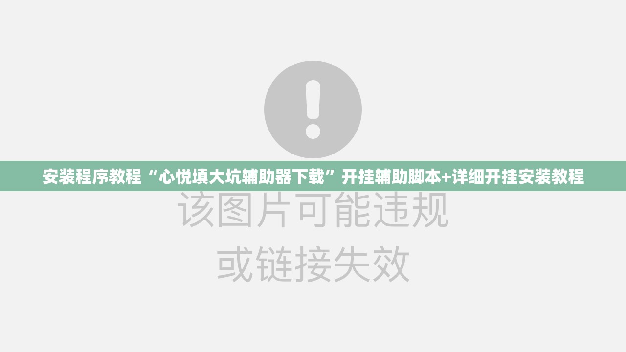 安装程序教程“心悦填大坑辅助器下载”开挂辅助脚本+详细开挂安装教程