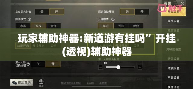 玩家辅助神器:新道游有挂吗	”开挂(透视)辅助神器