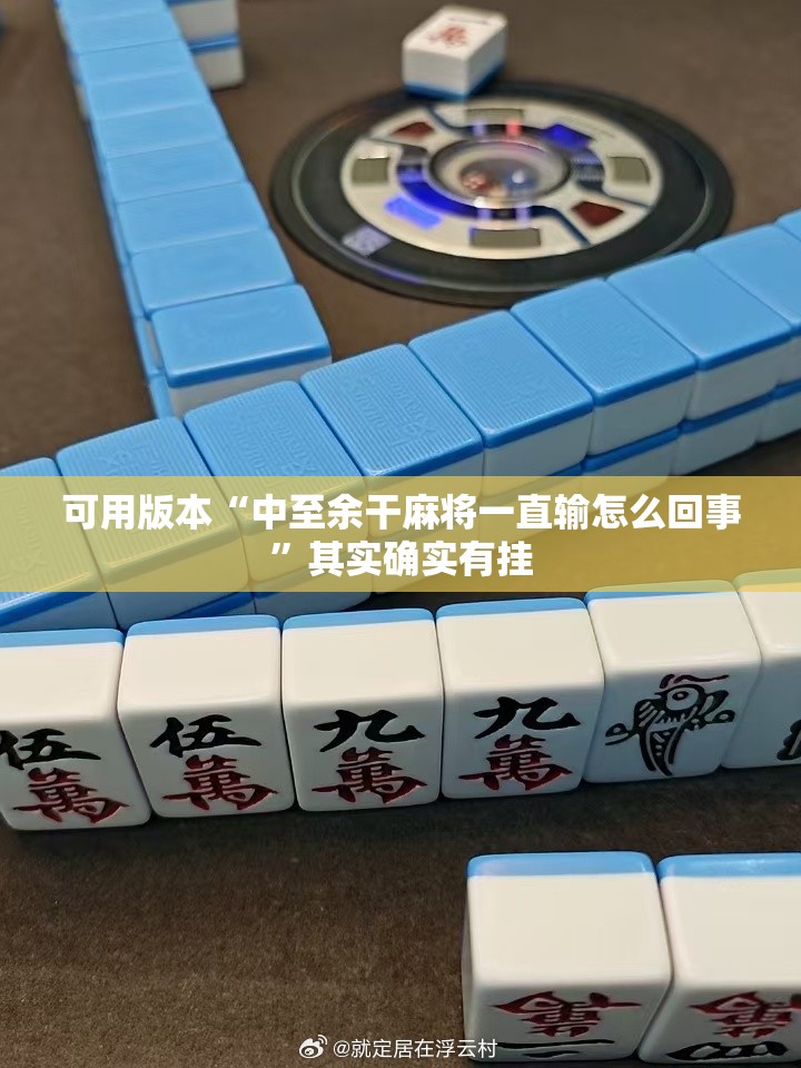 可用版本“中至余干麻将一直输怎么回事”其实确实有挂