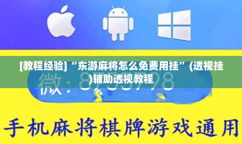 [教程经验]“东游麻将怎么免费用挂	”(透视挂)辅助透视教程
