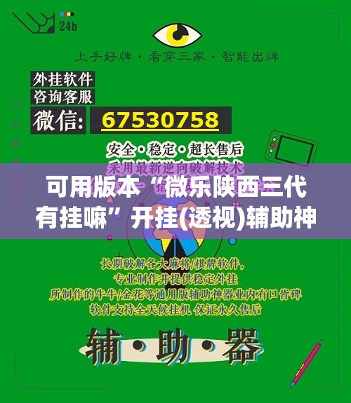 可用版本“微乐陕西三代有挂嘛”开挂(透视)辅助神器