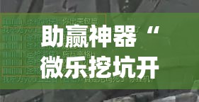 助赢神器“微乐挖坑开挂下载安装”(透视挂)辅助透视教程