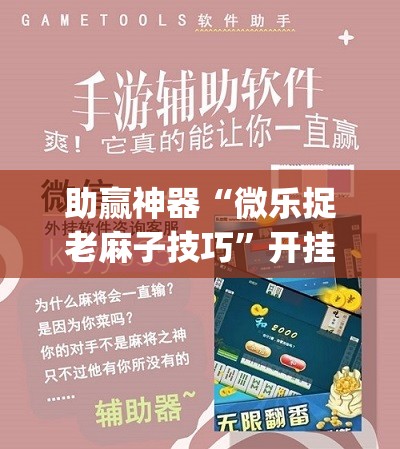 助赢神器“微乐捉老麻子技巧	”开挂(透视)辅助神器