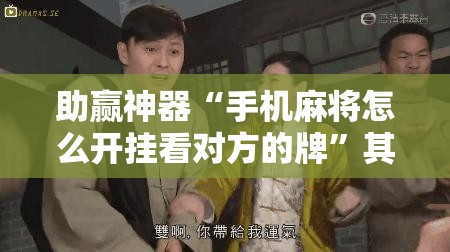 助赢神器“手机麻将怎么开挂看对方的牌”其实确实有挂