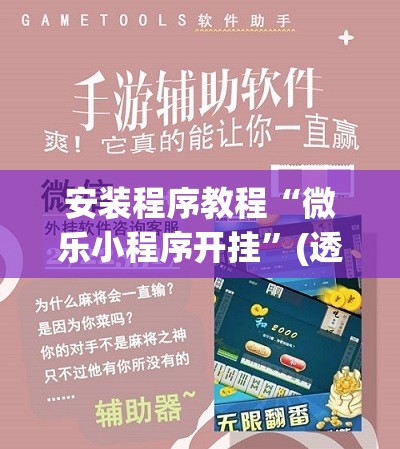安装程序教程“微乐小程序开挂”(透视挂)辅助透视教程