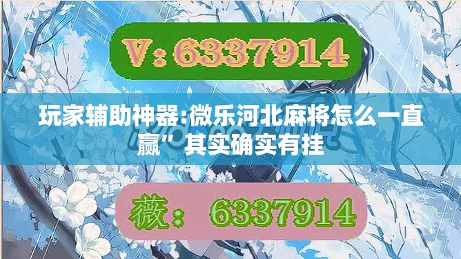玩家辅助神器:微乐河北麻将怎么一直赢	”其实确实有挂