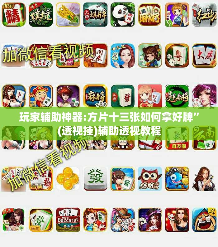 玩家辅助神器:方片十三张如何拿好牌	”(透视挂)辅助透视教程