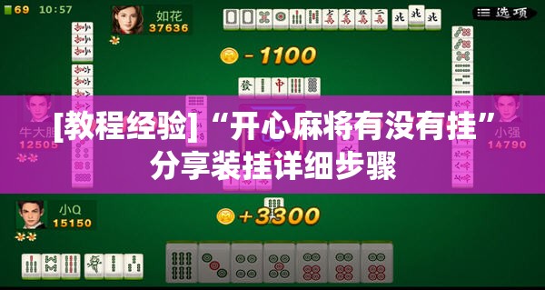 [教程经验]“开心麻将有没有挂”分享装挂详细步骤
