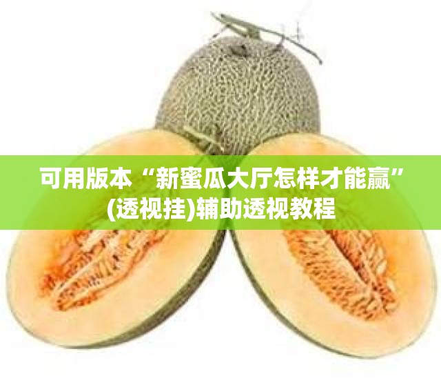 可用版本“新蜜瓜大厅怎样才能赢”(透视挂)辅助透视教程
