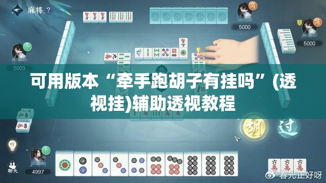 可用版本“牵手跑胡子有挂吗”(透视挂)辅助透视教程