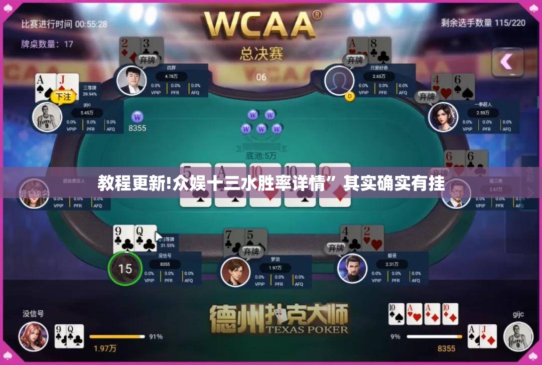 教程更新!众娱十三水胜率详情”其实确实有挂