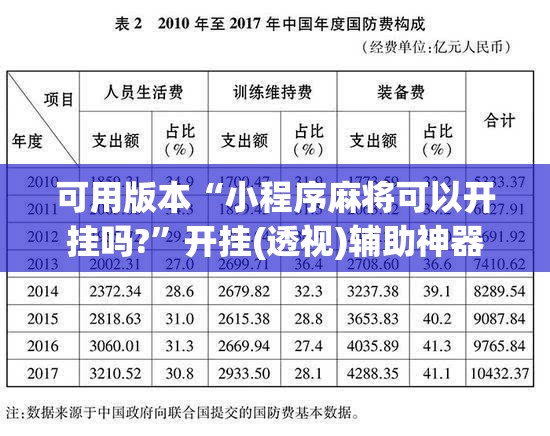 可用版本“小程序麻将可以开挂吗?	”开挂(透视)辅助神器