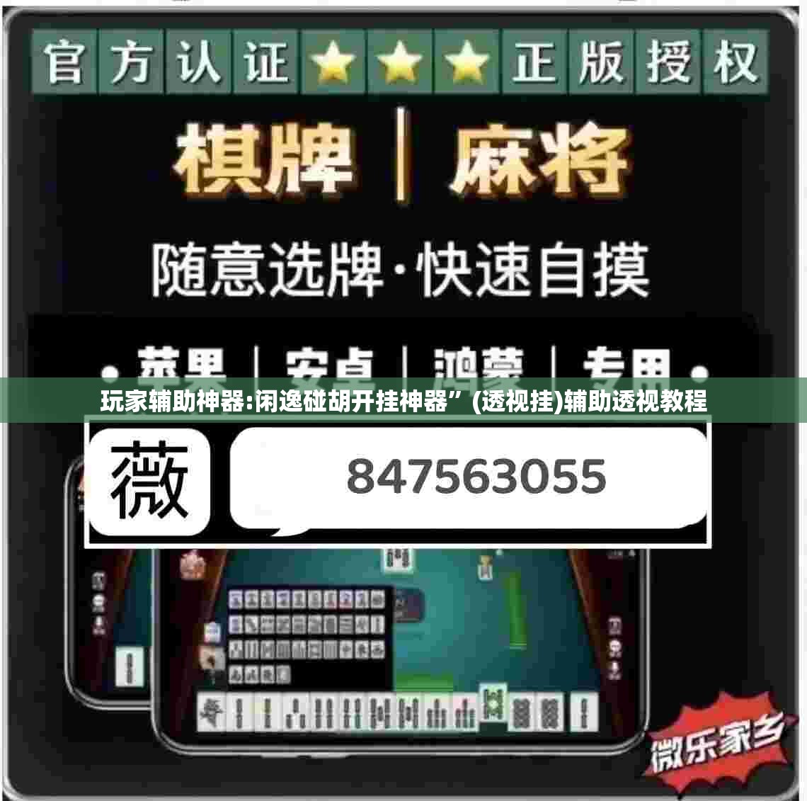 玩家辅助神器:闲逸碰胡开挂神器”(透视挂)辅助透视教程