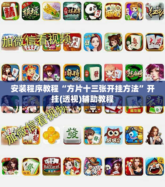 安装程序教程“方片十三张开挂方法”开挂(透视)辅助教程