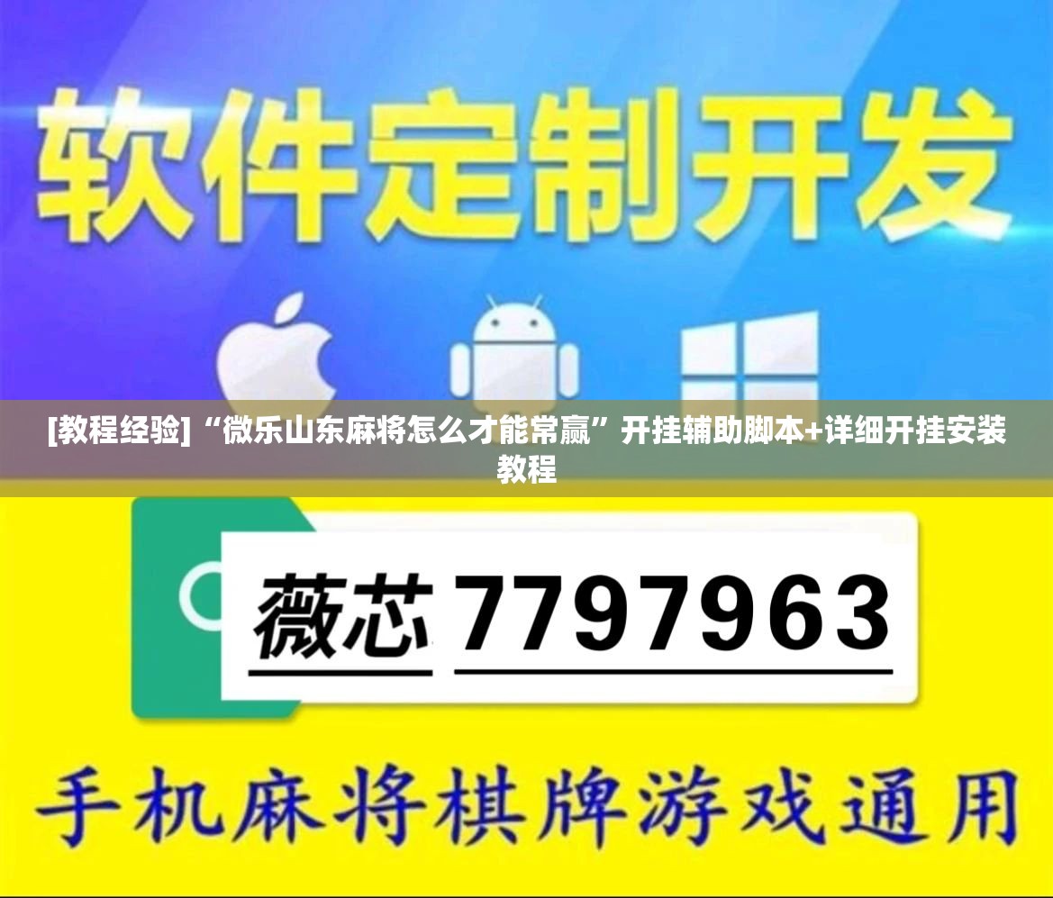 [教程经验]“微乐山东麻将怎么才能常赢”开挂辅助脚本+详细开挂安装教程