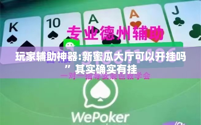 玩家辅助神器:新蜜瓜大厅可以开挂吗”其实确实有挂