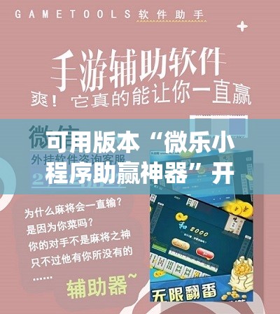 可用版本“微乐小程序助赢神器”开挂(透视)辅助教程