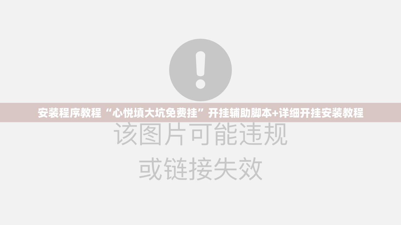 安装程序教程“心悦填大坑免费挂”开挂辅助脚本+详细开挂安装教程