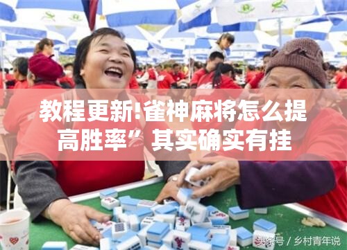 教程更新!雀神麻将怎么提高胜率”其实确实有挂