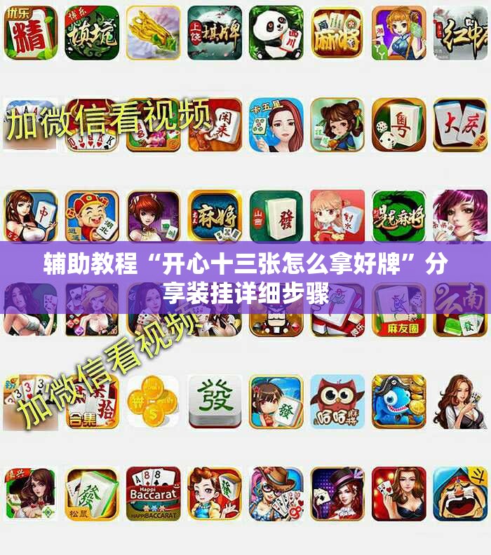 辅助教程“开心十三张怎么拿好牌	”分享装挂详细步骤