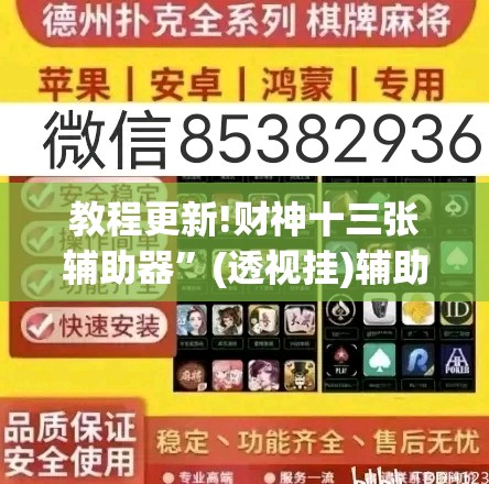 教程更新!财神十三张辅助器	”(透视挂)辅助透视教程