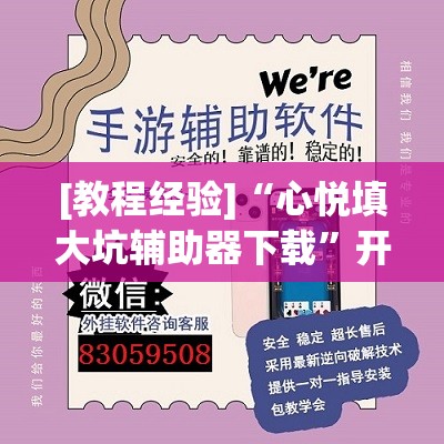 [教程经验]“心悦填大坑辅助器下载”开挂(透视)辅助教程