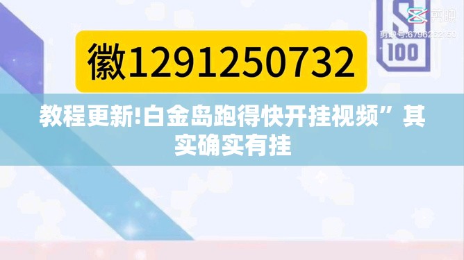 教程更新!白金岛跑得快开挂视频”其实确实有挂