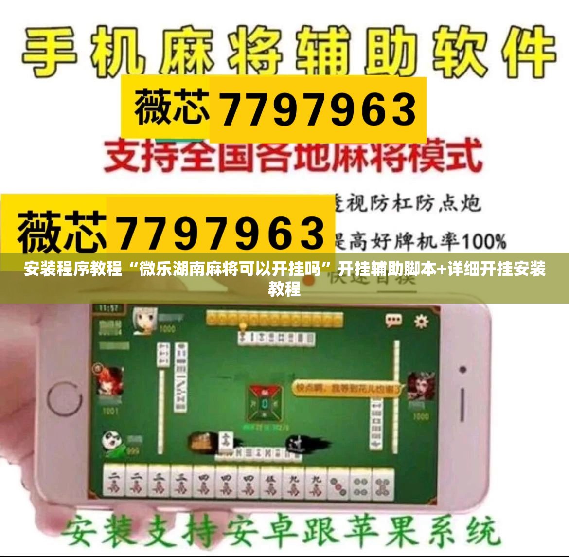 安装程序教程“微乐湖南麻将可以开挂吗”开挂辅助脚本+详细开挂安装教程