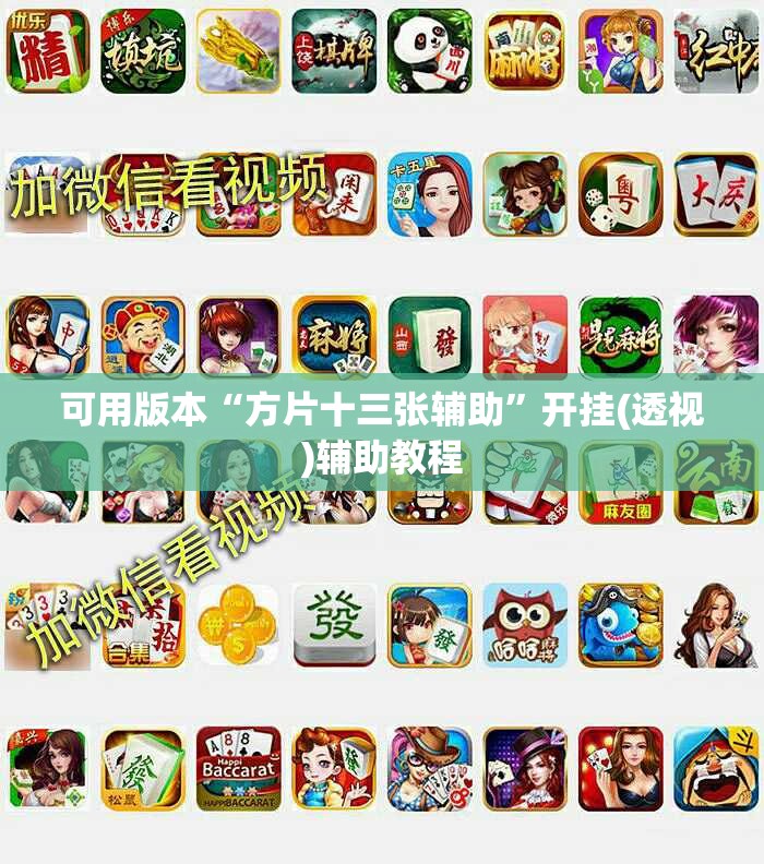 可用版本“方片十三张辅助	”开挂(透视)辅助教程