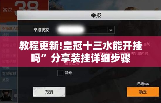教程更新!皇冠十三水能开挂吗”分享装挂详细步骤