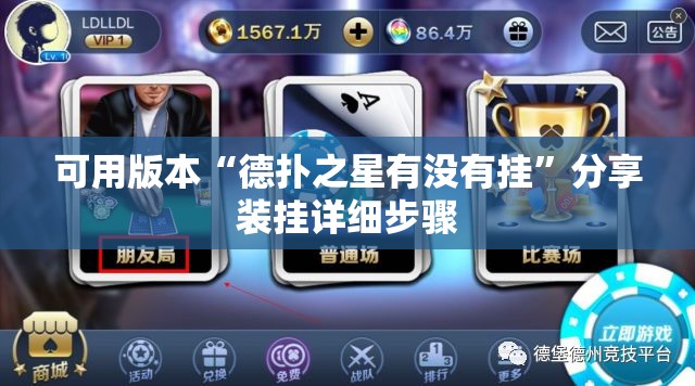 可用版本“德扑之星有没有挂”分享装挂详细步骤
