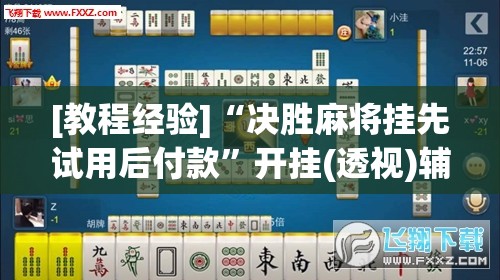 [教程经验]“决胜麻将挂先试用后付款”开挂(透视)辅助教程