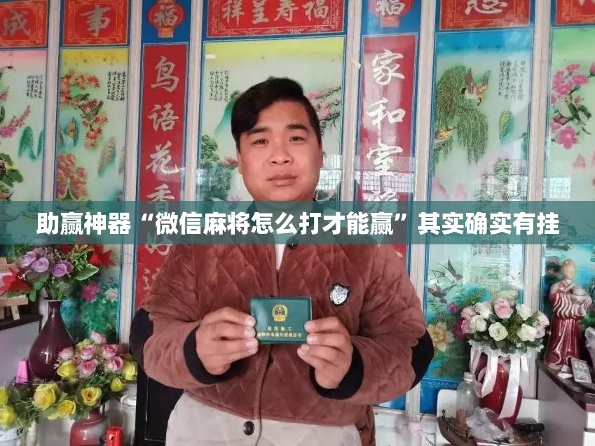 助赢神器“微信麻将怎么打才能赢”其实确实有挂