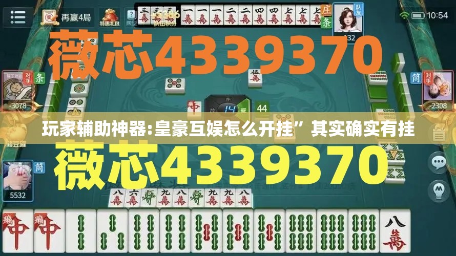 玩家辅助神器:皇豪互娱怎么开挂”其实确实有挂