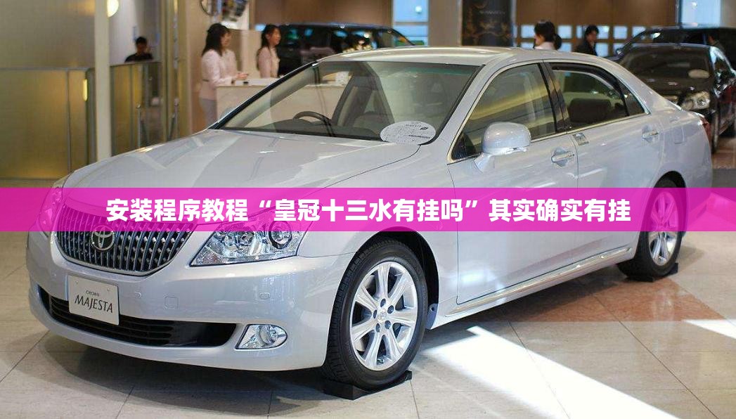 安装程序教程“皇冠十三水有挂吗”其实确实有挂