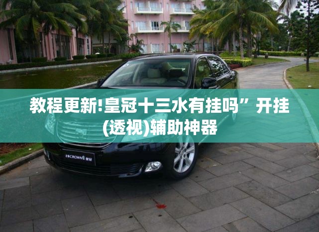 教程更新!皇冠十三水有挂吗”开挂(透视)辅助神器