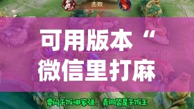 可用版本“微信里打麻将开挂教程视频是真的吗	”开挂(透视)辅助神器