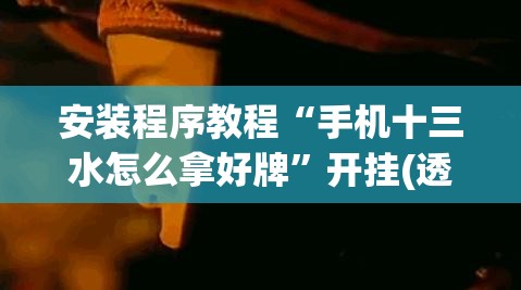 安装程序教程“手机十三水怎么拿好牌”开挂(透视)辅助教程