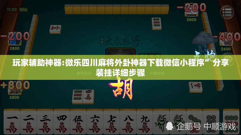 玩家辅助神器:微乐四川麻将外卦神器下载微信小程序	”分享装挂详细步骤