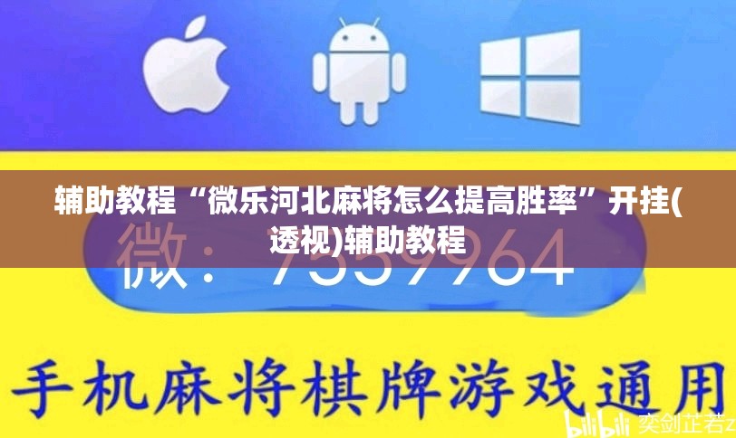 辅助教程“微乐河北麻将怎么提高胜率”开挂(透视)辅助教程