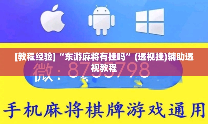 [教程经验]“东游麻将有挂吗”(透视挂)辅助透视教程