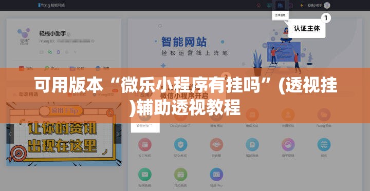 可用版本“微乐小程序有挂吗	”(透视挂)辅助透视教程