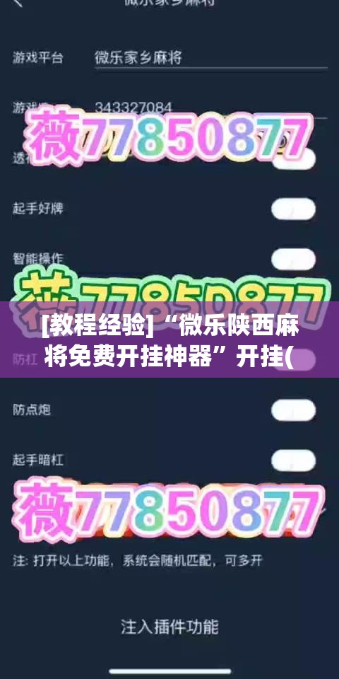[教程经验]“微乐陕西麻将免费开挂神器”开挂(透视)辅助神器
