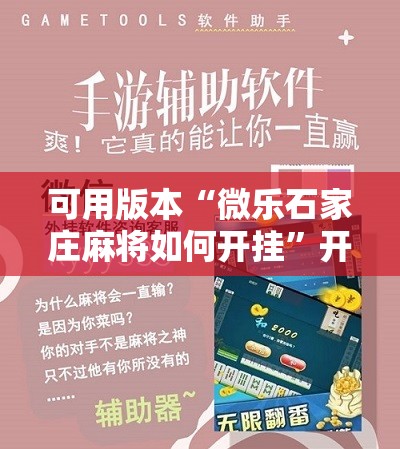 可用版本“微乐石家庄麻将如何开挂”开挂辅助脚本+详细开挂安装教程