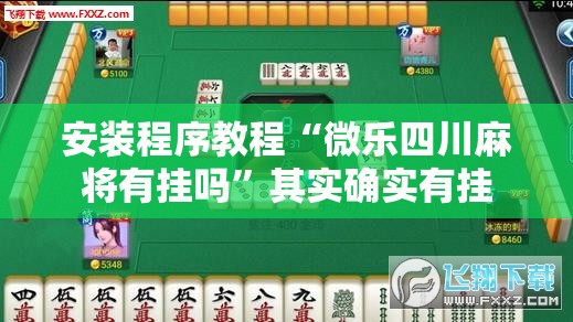 安装程序教程“微乐四川麻将有挂吗”其实确实有挂