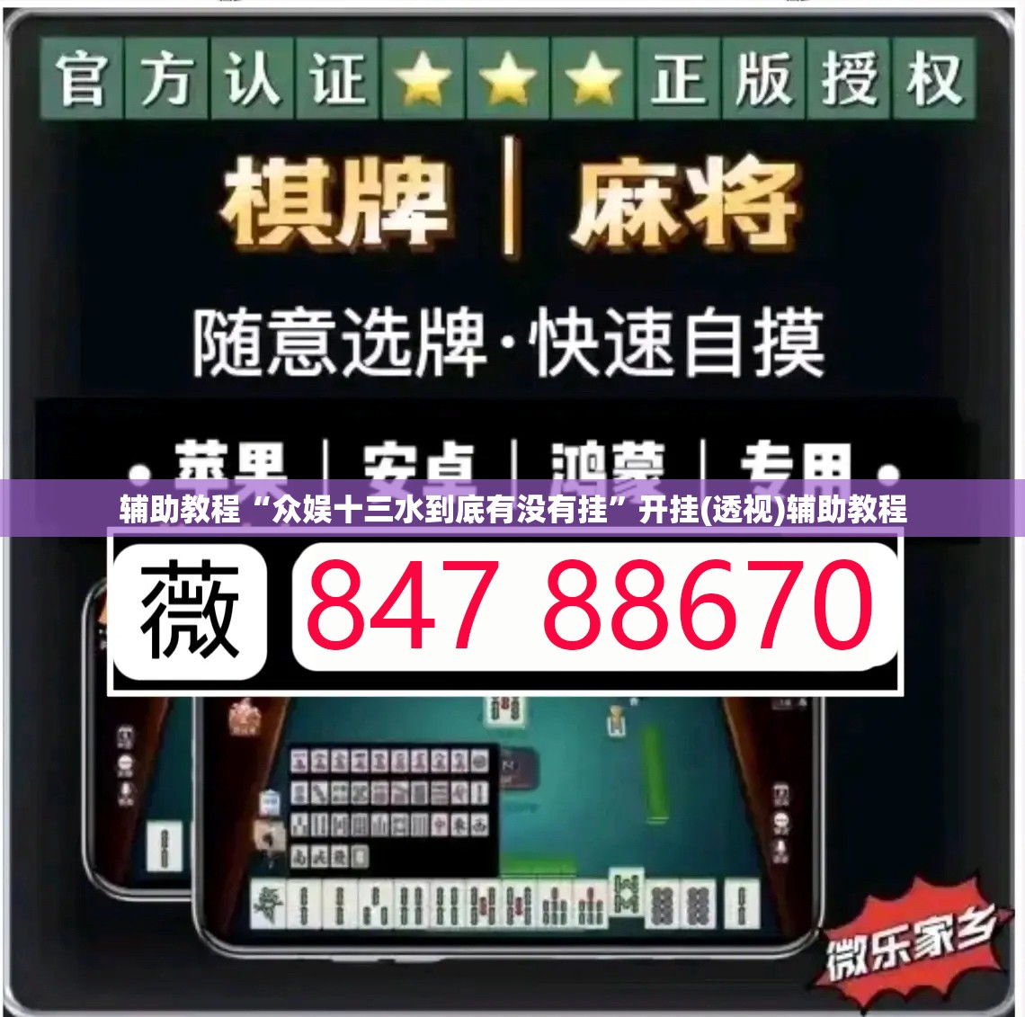 辅助教程“众娱十三水到底有没有挂”开挂(透视)辅助教程