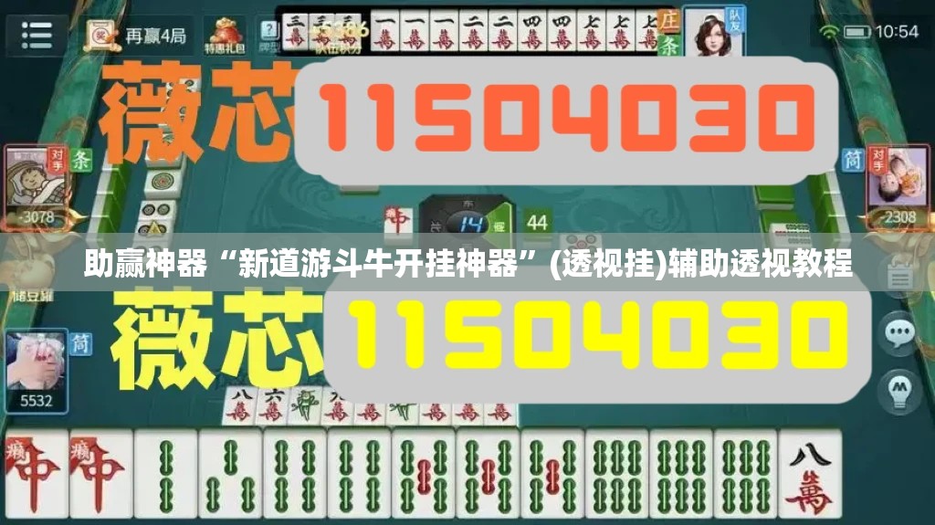 助赢神器“新道游斗牛开挂神器”(透视挂)辅助透视教程