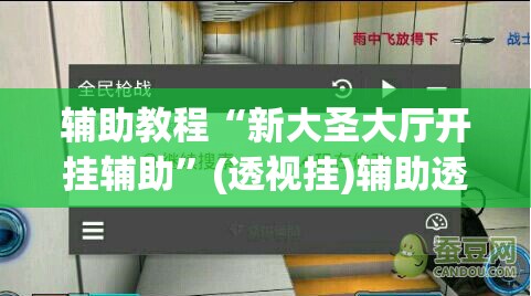 辅助教程“新大圣大厅开挂辅助	”(透视挂)辅助透视教程