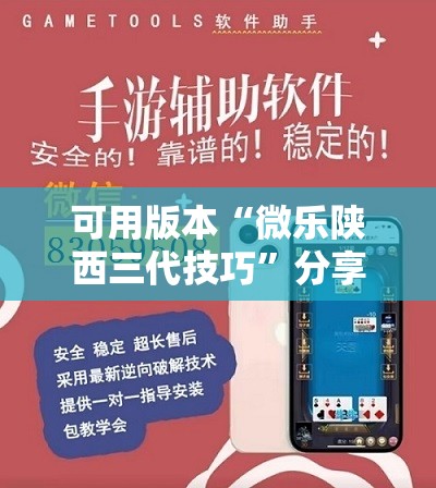 可用版本“微乐陕西三代技巧”分享装挂详细步骤